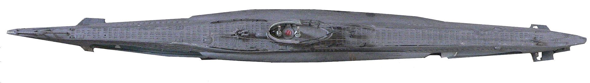 Dibujo cenital del submarino U-47